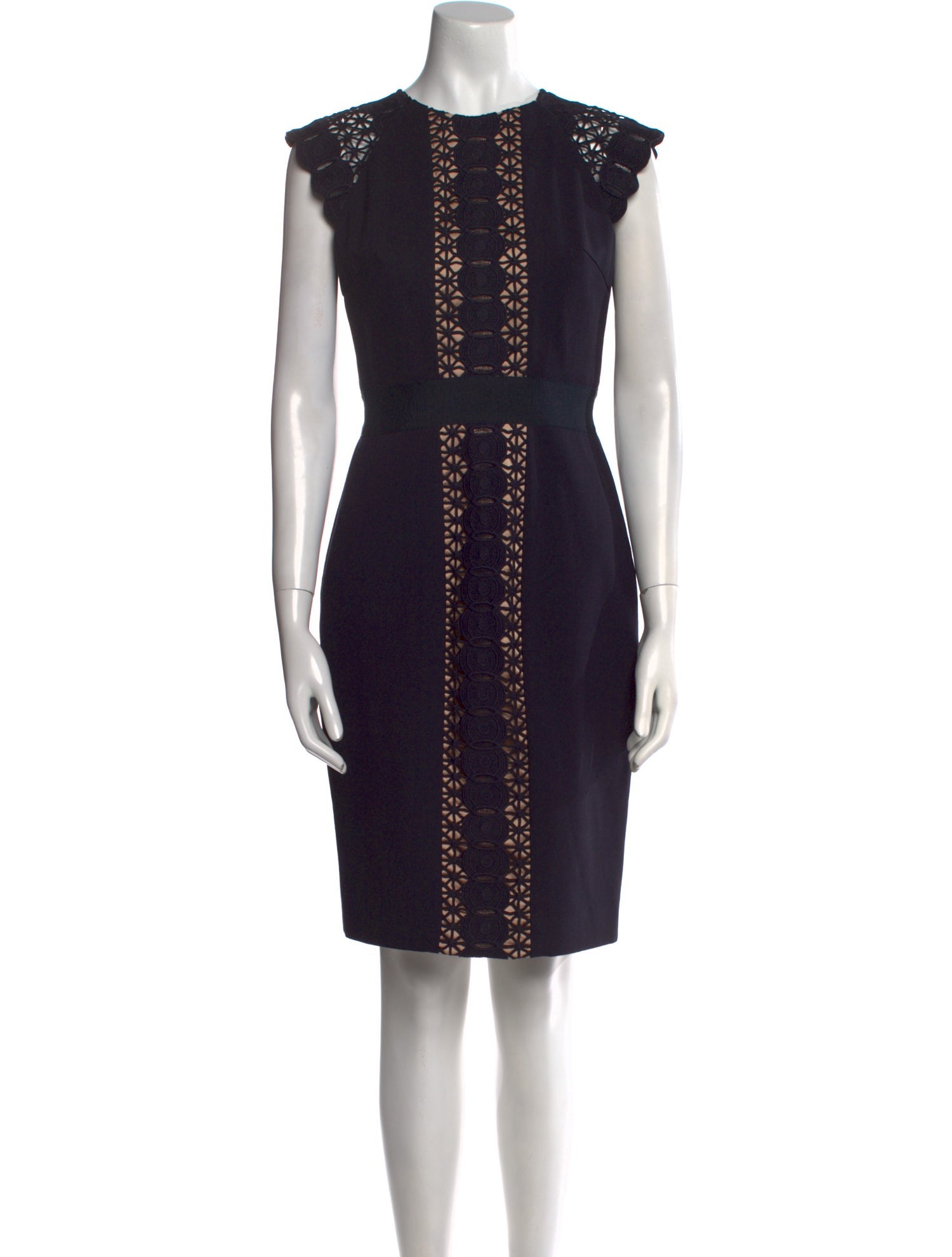 Catherine Deane Crew Neck Knee-Length Dress