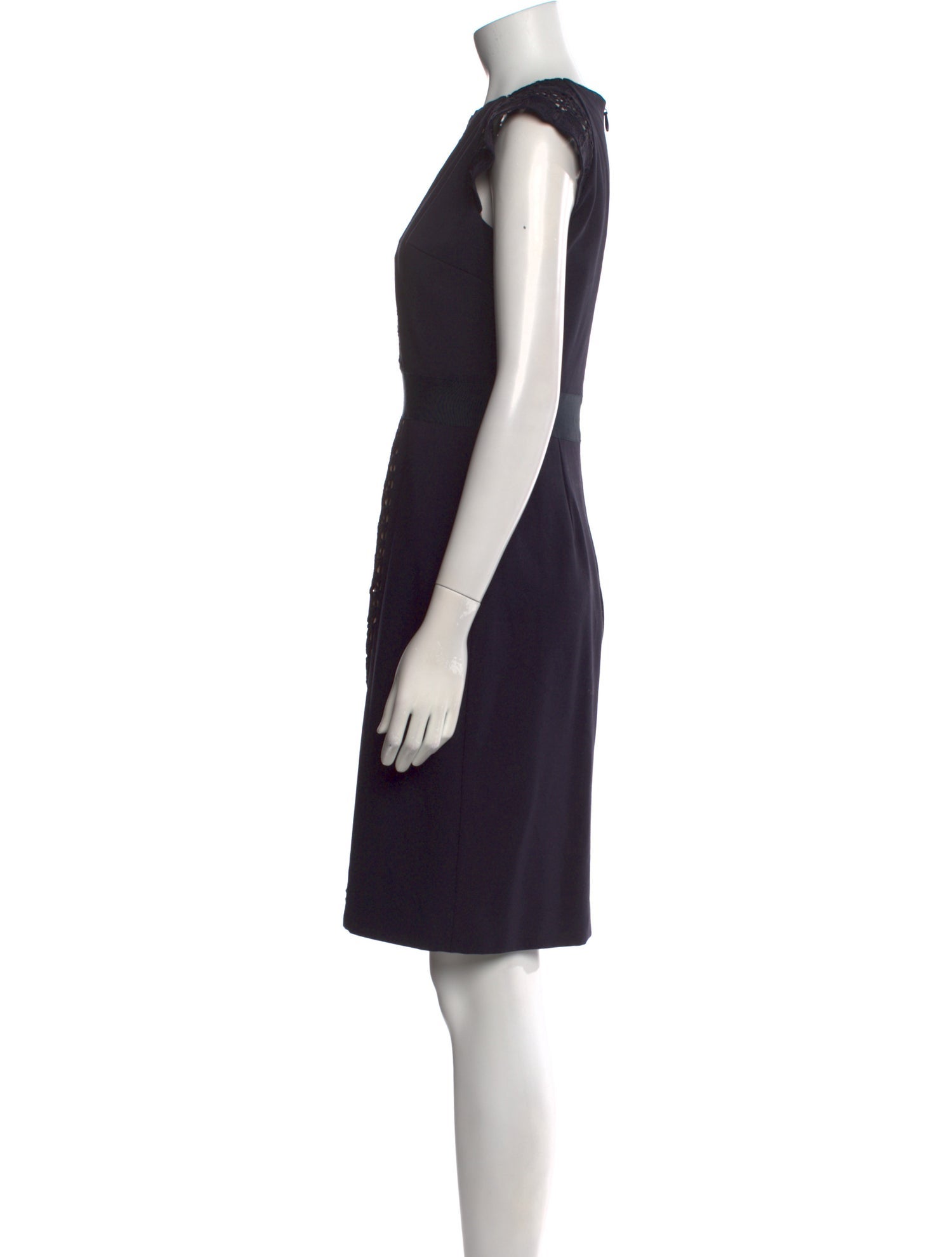 Catherine Deane Crew Neck Knee-Length Dress