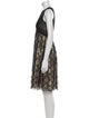 Carmen Marc Valvo Silk Knee-Length Dress