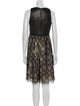 Carmen Marc Valvo Silk Knee-Length Dress