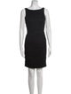 Carmen Marc Valvo Bateau Neckline Mini Dress