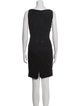 Carmen Marc Valvo Bateau Neckline Mini Dress