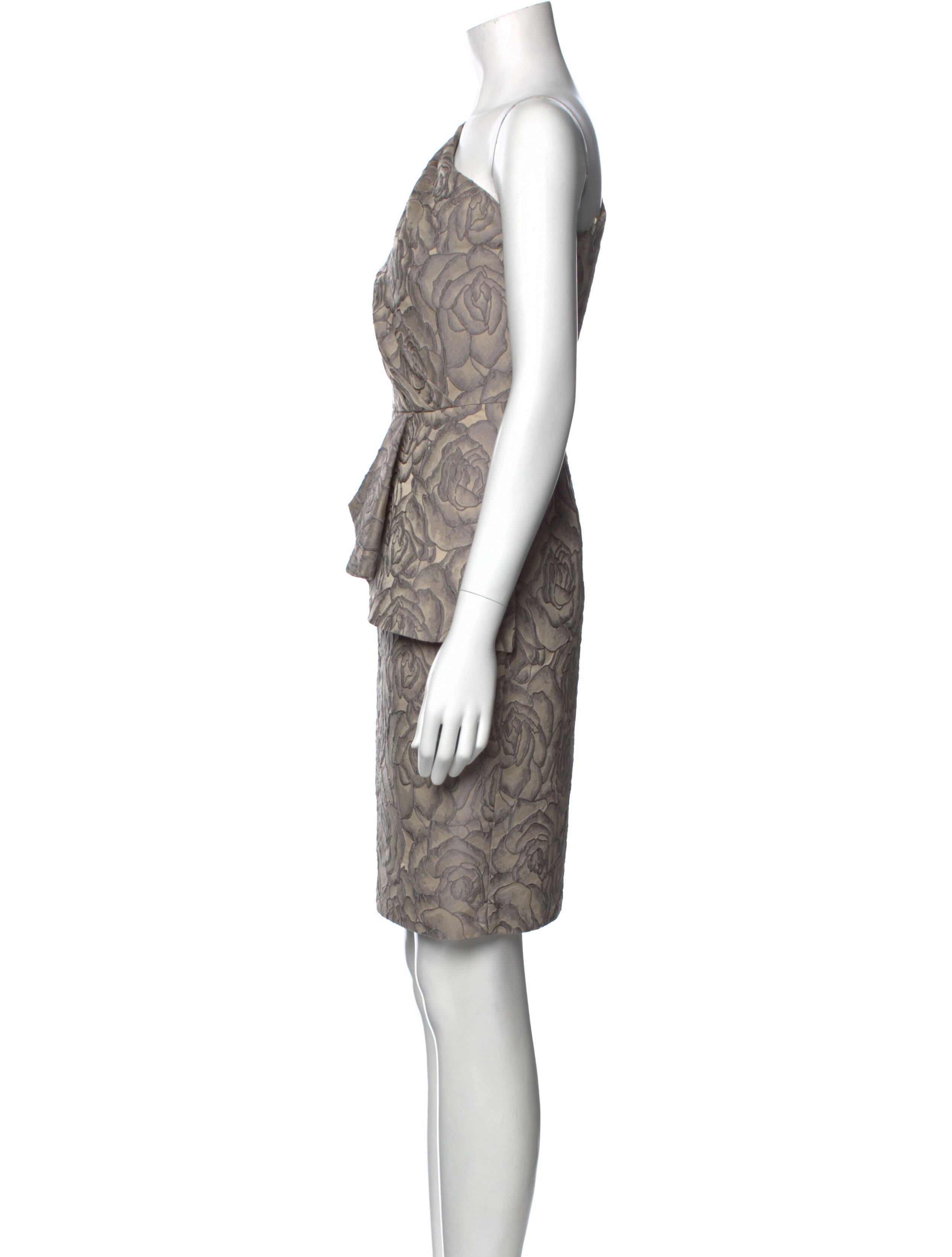 Carmen Marc Valvo Printed Mini Dress