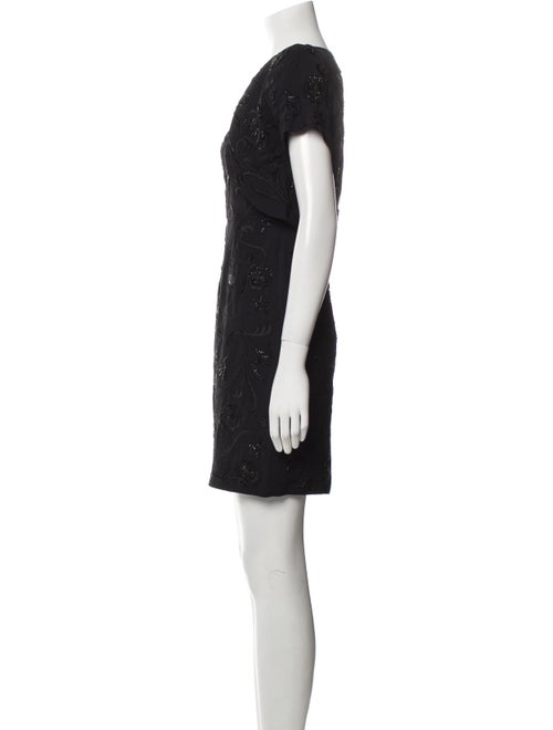 Carmen Marc Valvo Beaded Accents Dress Set