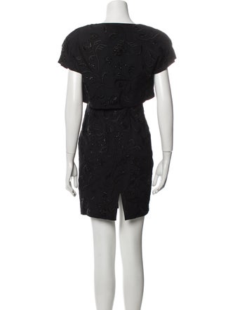 Carmen Marc Valvo Beaded Accents Dress Set