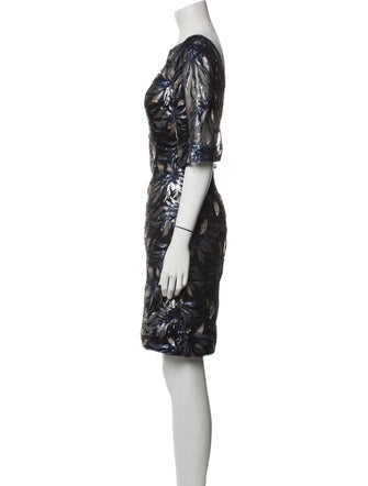 Carmen Marc Valvo Sequin Mini Dress