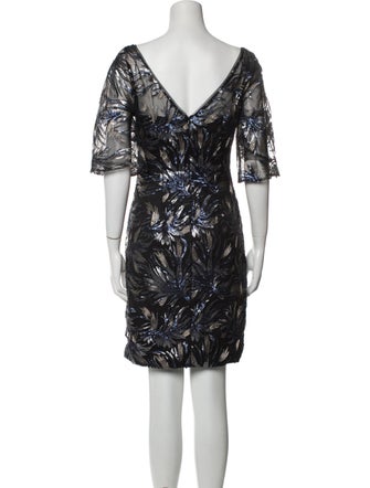 Carmen Marc Valvo Sequin Mini Dress