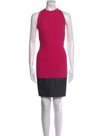 Carmen Marc Valvo Dresses Colorblock Pattern Knee-Length Dress US 8 | M