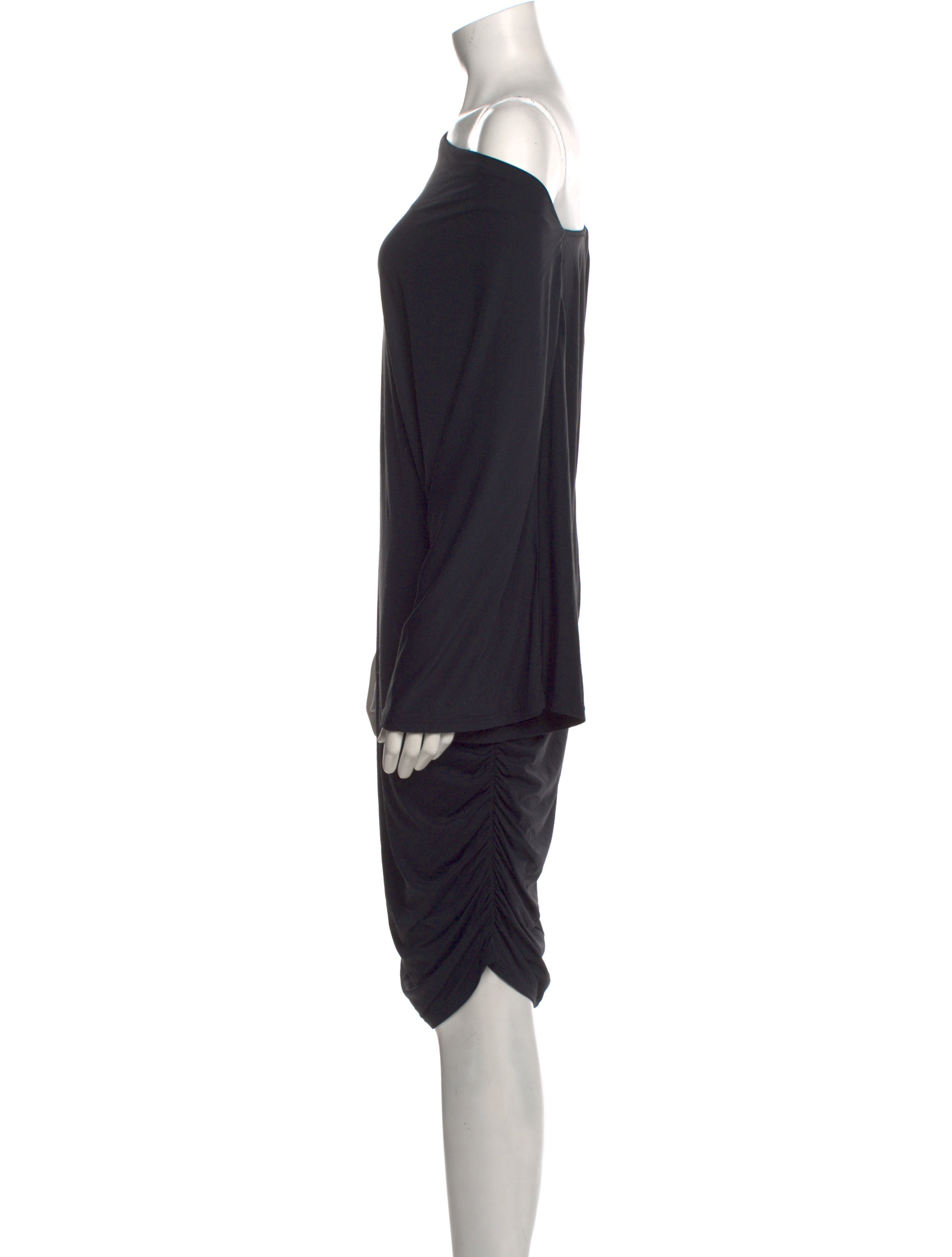 Carmen Marc Valvo Asymmetrical Mini Dress