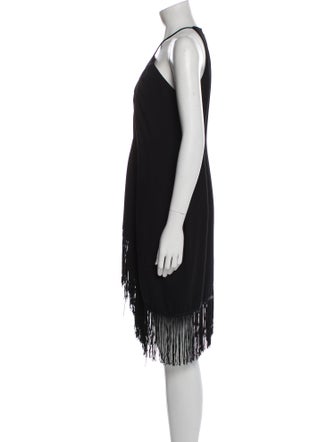 Carmen Marc Valvo Halterneck Mini Dress