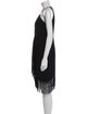 Carmen Marc Valvo Halterneck Mini Dress