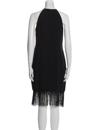 Carmen Marc Valvo Halterneck Mini Dress