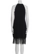 Carmen Marc Valvo Halterneck Mini Dress