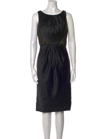 Carmen Marc Valvo Dresses Silk Knee-Length Dress US 8 | M