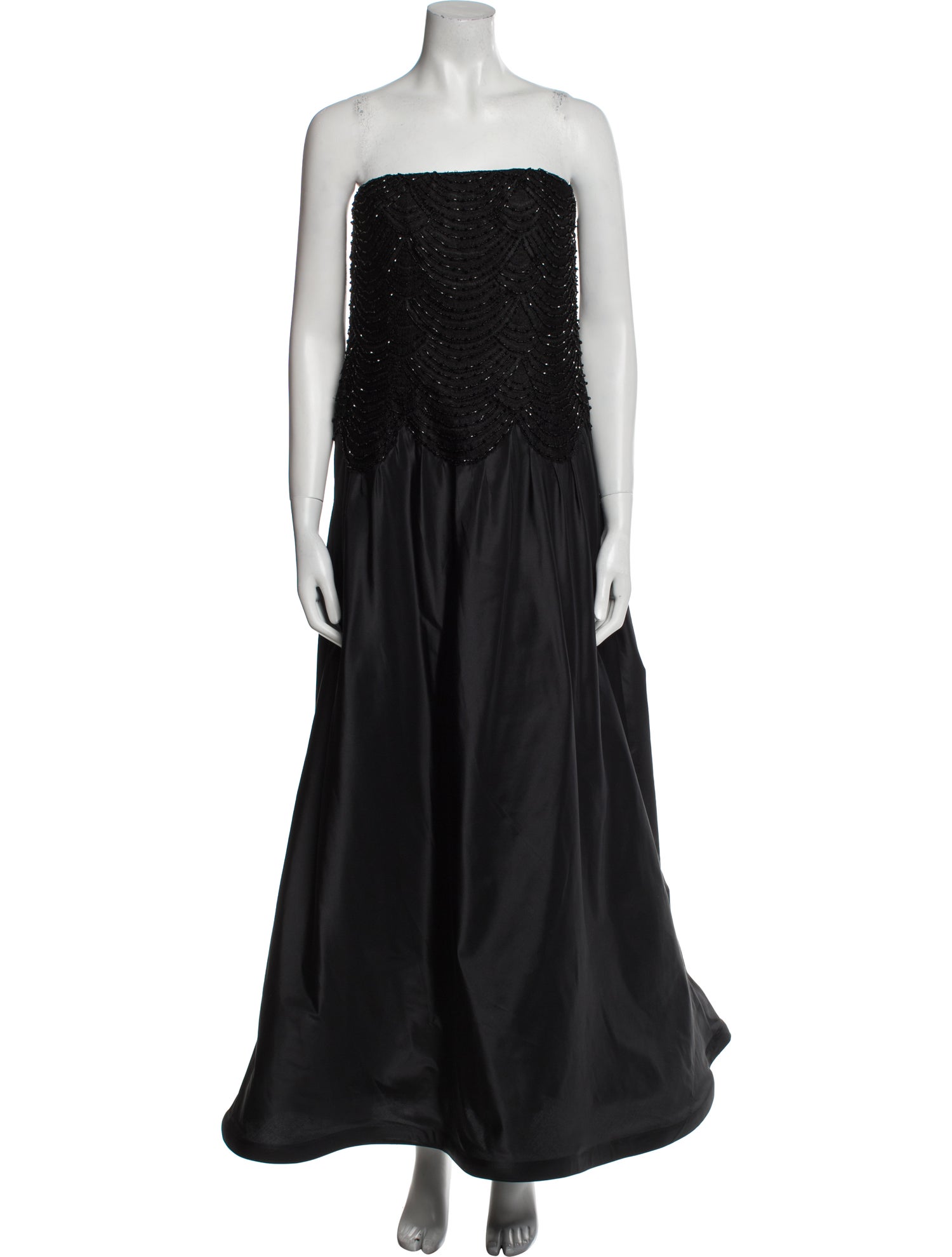 Carmen Marc Valvo Strapless Long Dress