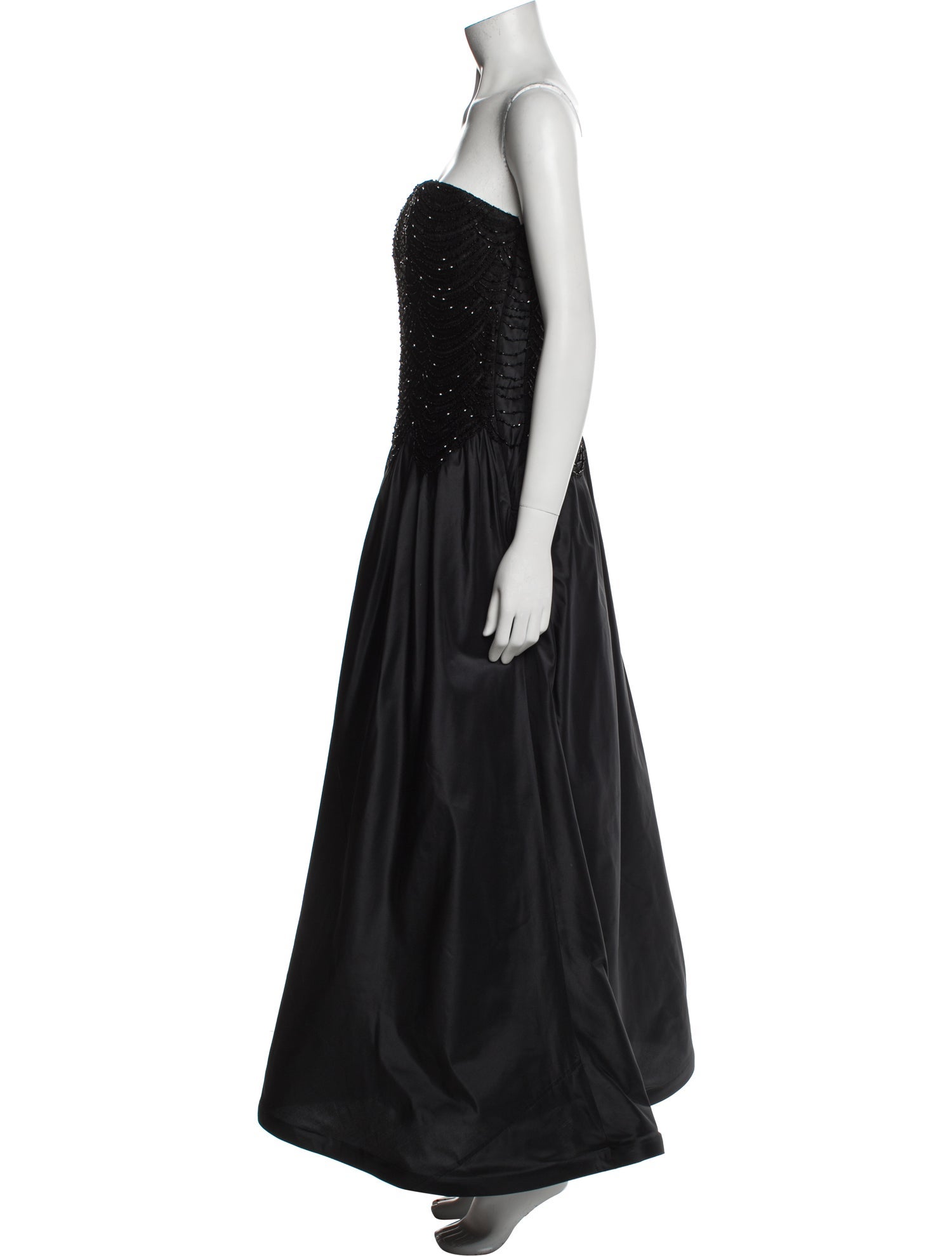Carmen Marc Valvo Strapless Long Dress
