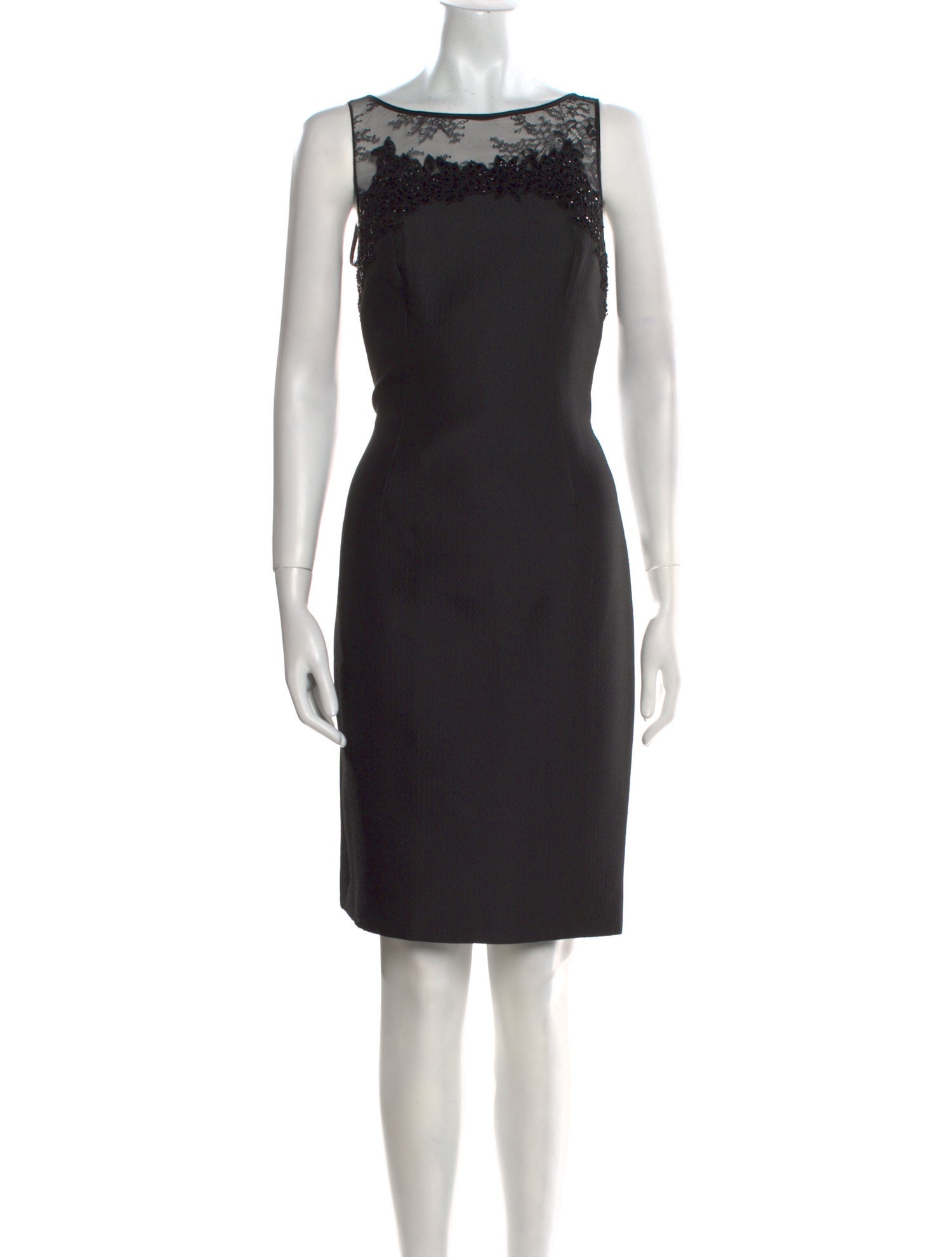 Carmen Marc Valvo Bateau Neckline Mini Dress w/ Tags