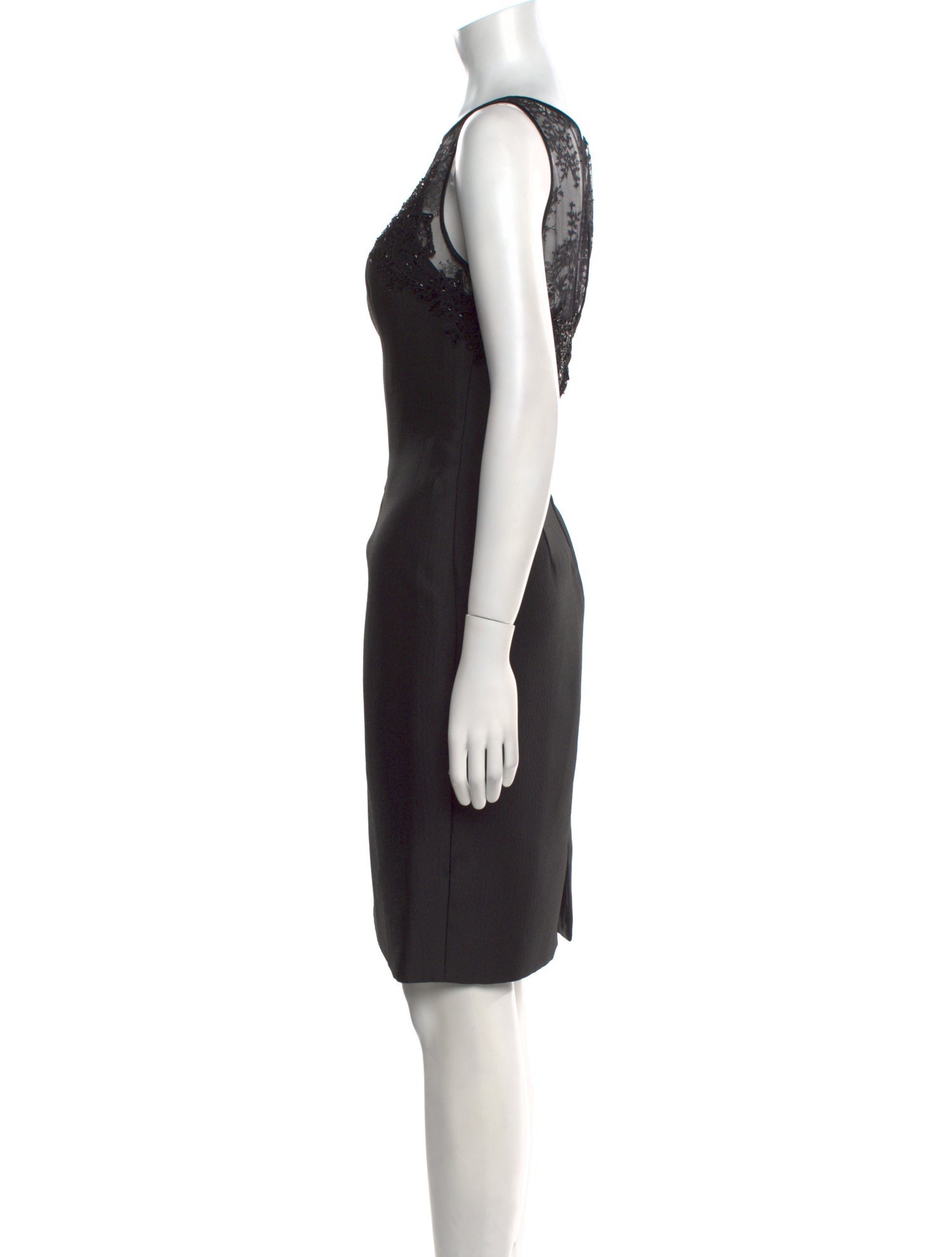 Carmen Marc Valvo Bateau Neckline Mini Dress w/ Tags