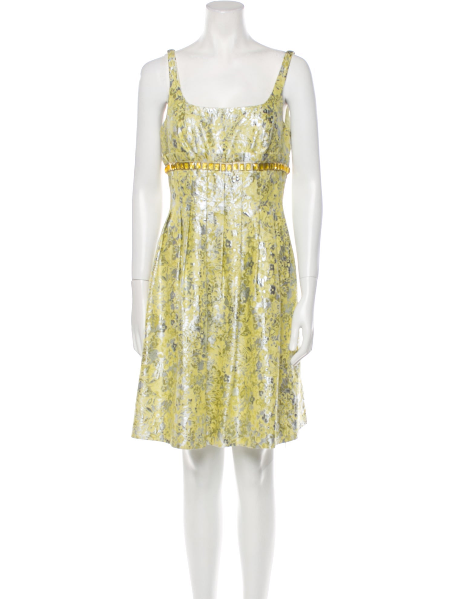 Carmen Marc Valvo Floral Print Mini Dress