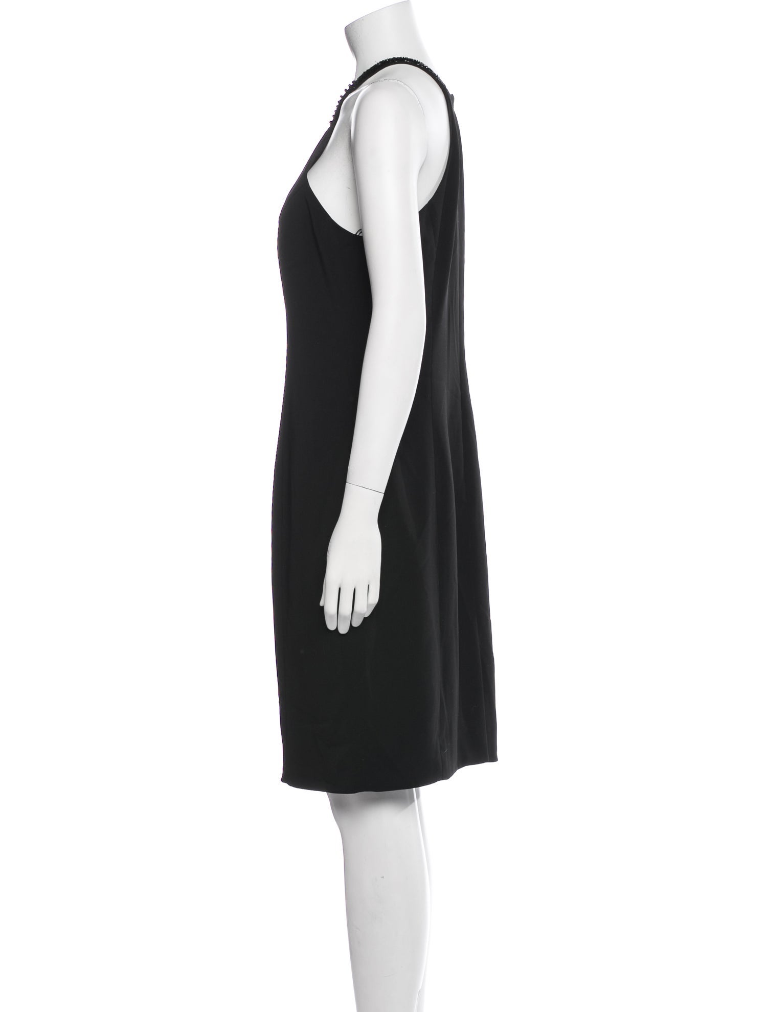Carmen Marc Valvo Halterneck Knee-Length Dress