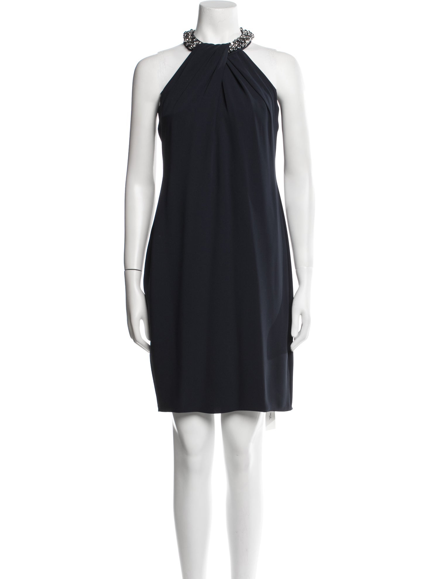 Carmen Marc Valvo Halterneck Knee-Length Dress w/ Tags