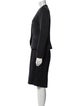Carmen Marc Valvo Wool Sequin Embellishments Skirt Suit