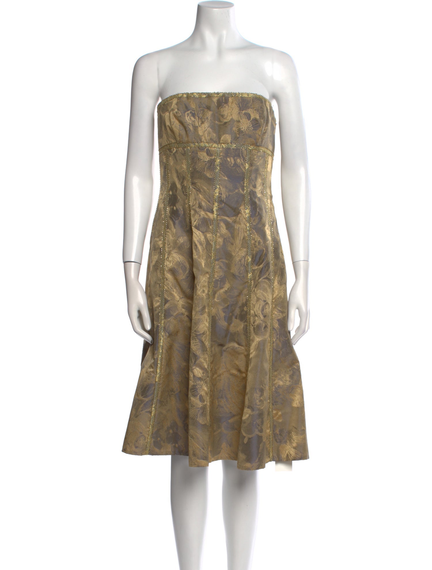 Carmen Marc Valvo Floral Print Mini Dress