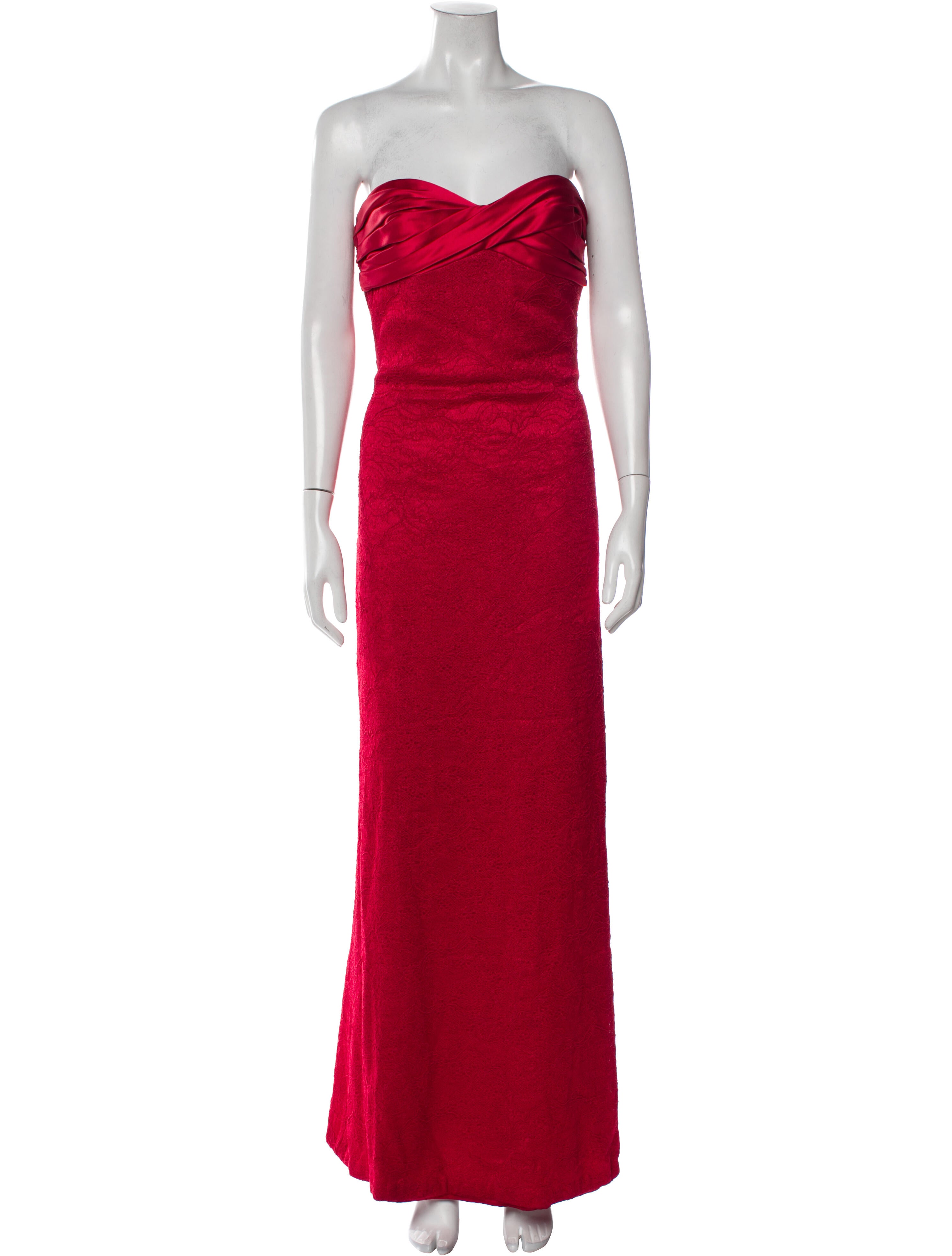 Carmen Marc Valvo Strapless Long Dress