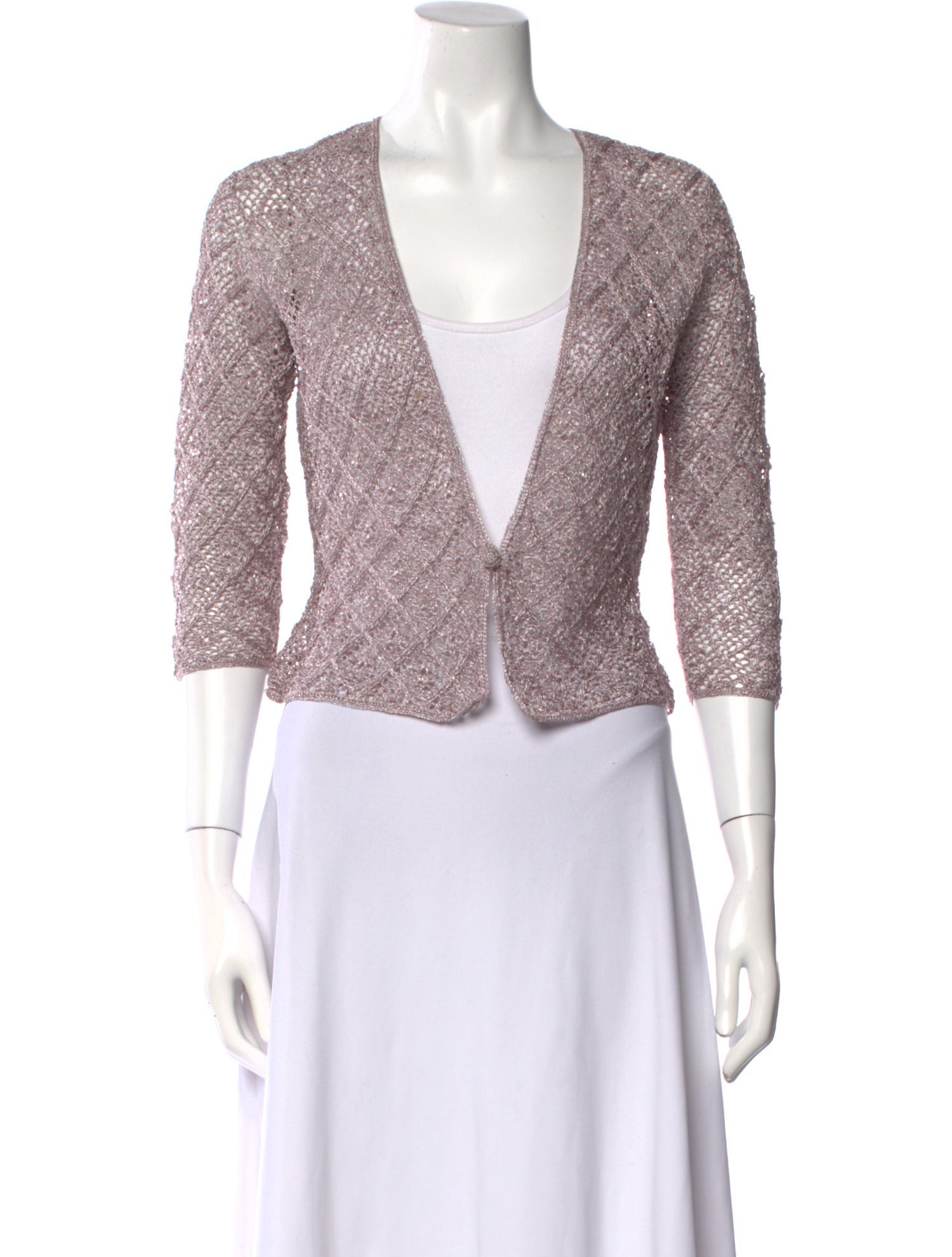 Carmen Marc Valvo V-Neck Sweater