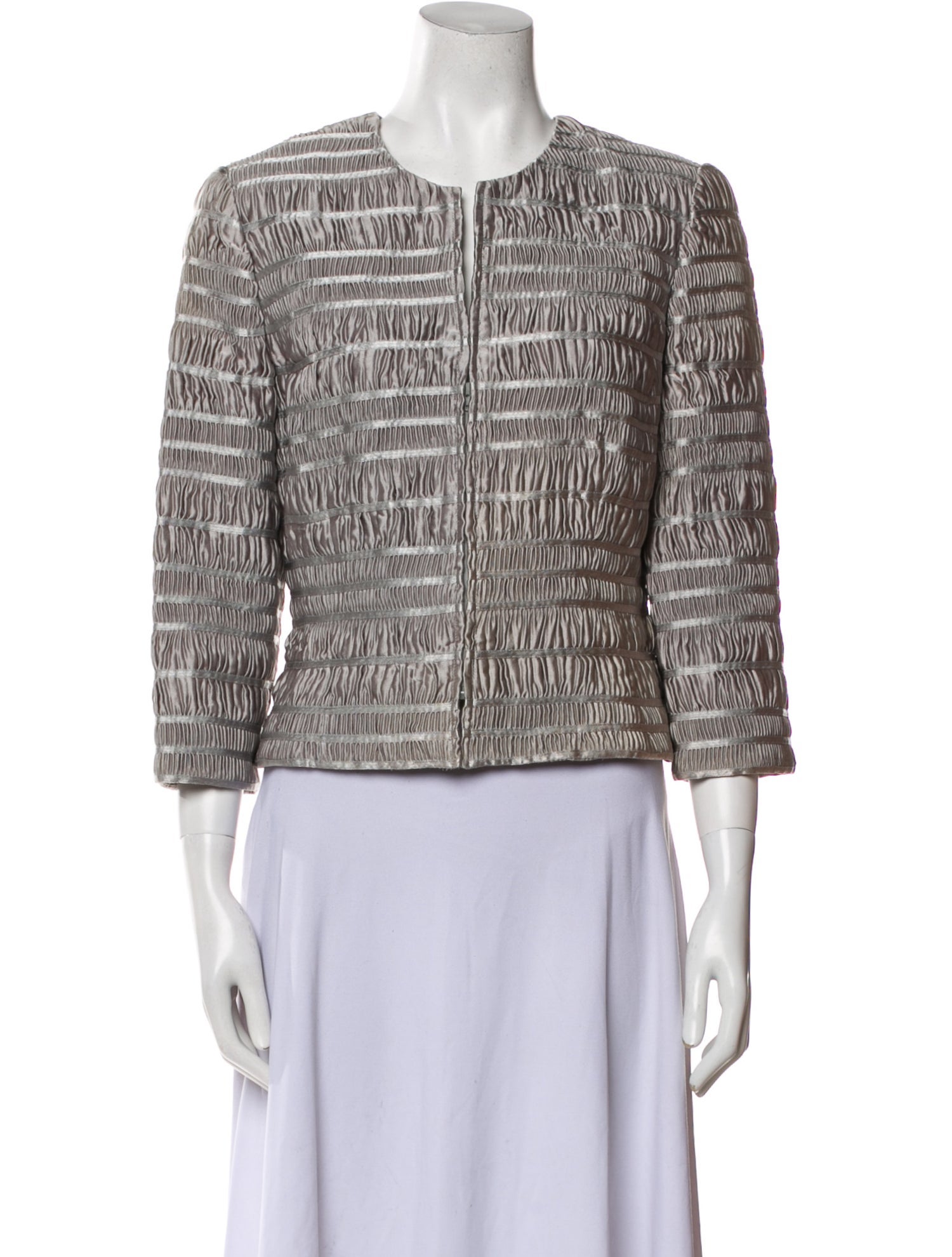 Carmen Marc Valvo Printed Evening Jacket