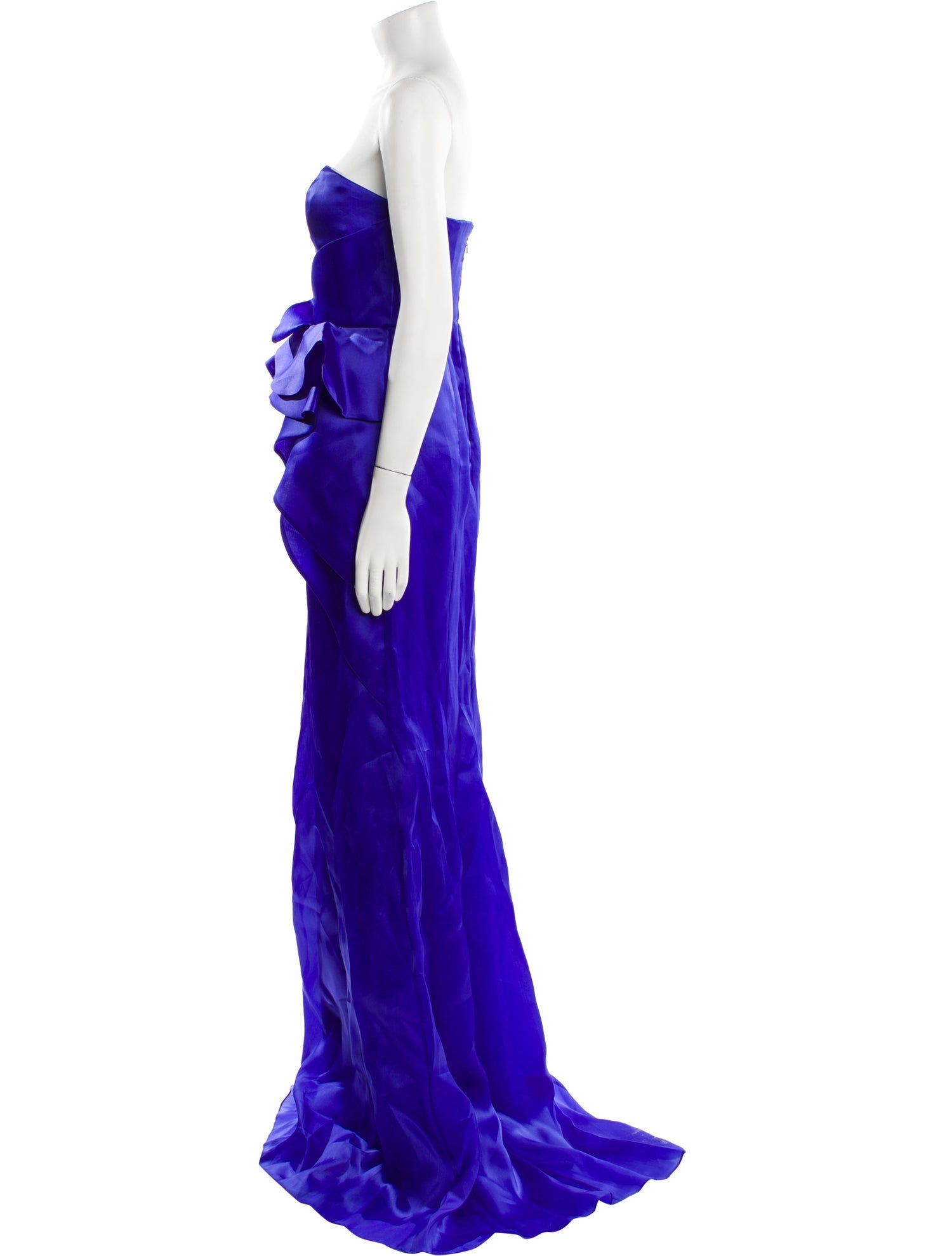 Carmen Marc Valvo Strapless Long Dress