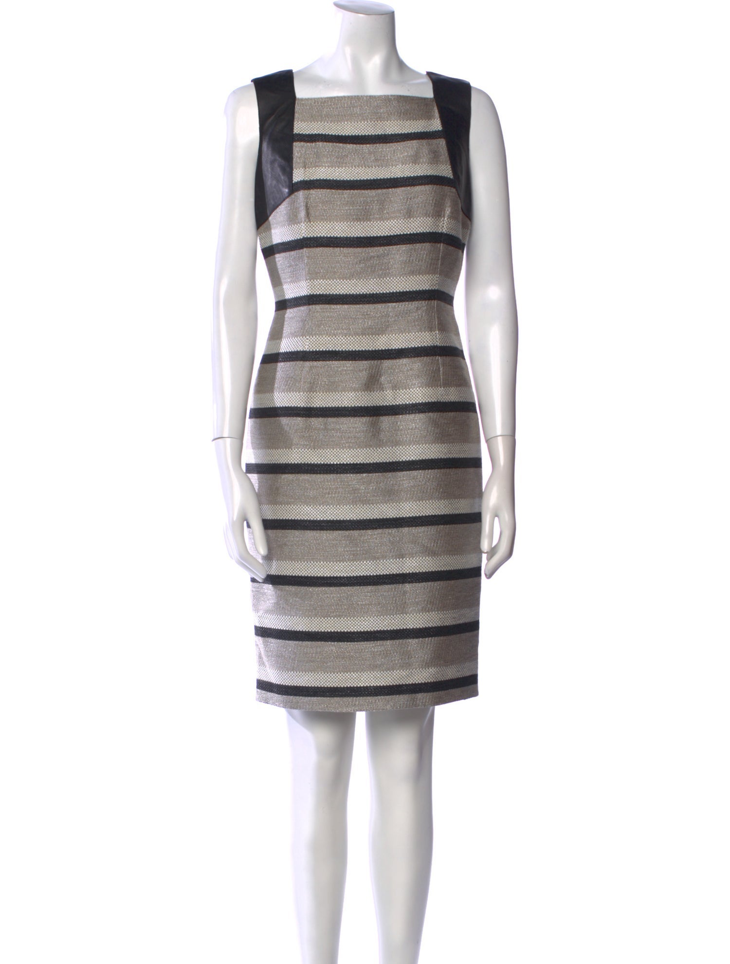 Carmen Marc Valvo Striped Mini Dress