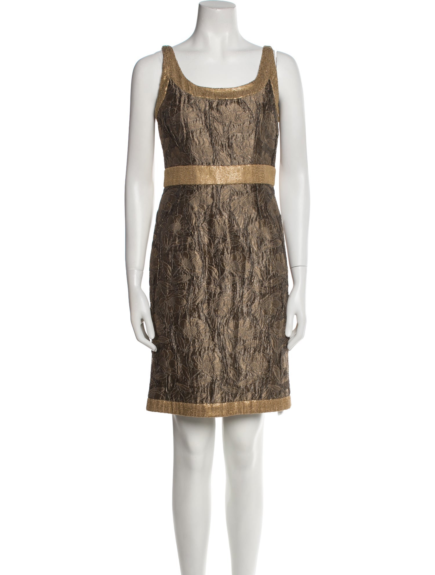 Carmen Marc Valvo Animal Print Mini Dress