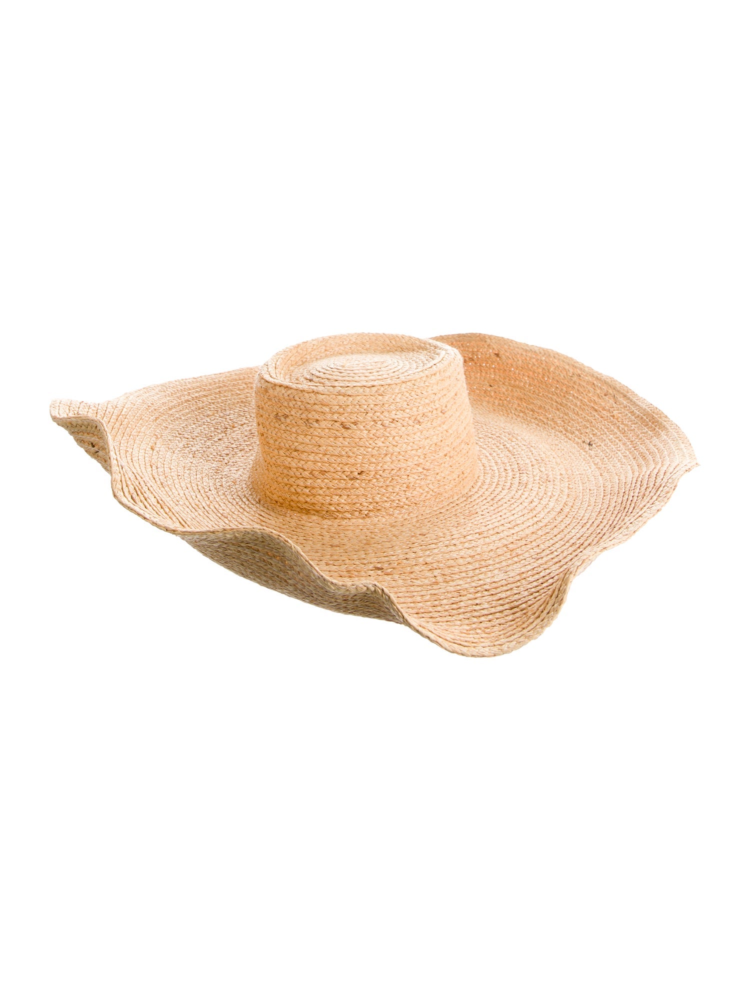 Carmen Marc Valvo Straw Wide Brim Sun Hat