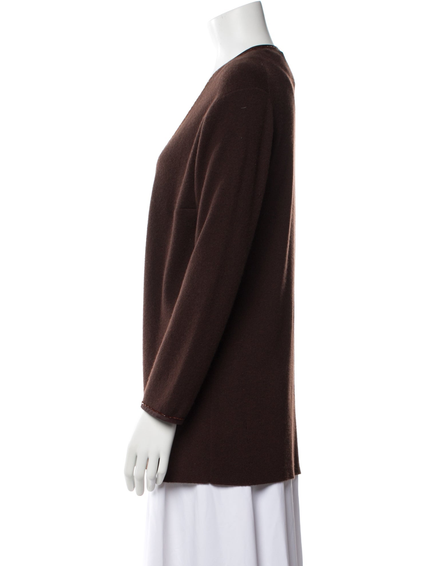 Carmen Marc Valvo Open Front Sweater