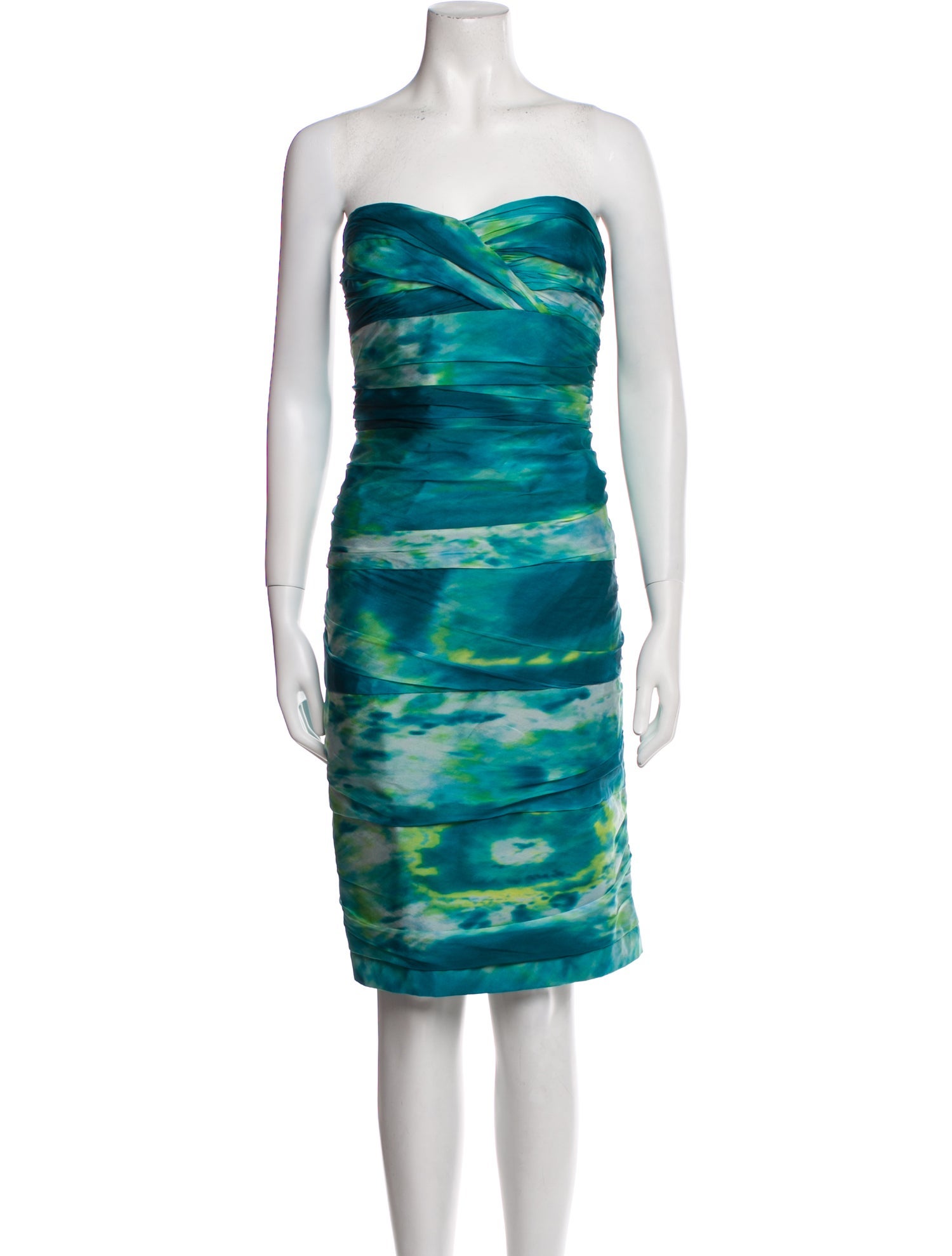 Carmen Marc Valvo Silk Mini Dress