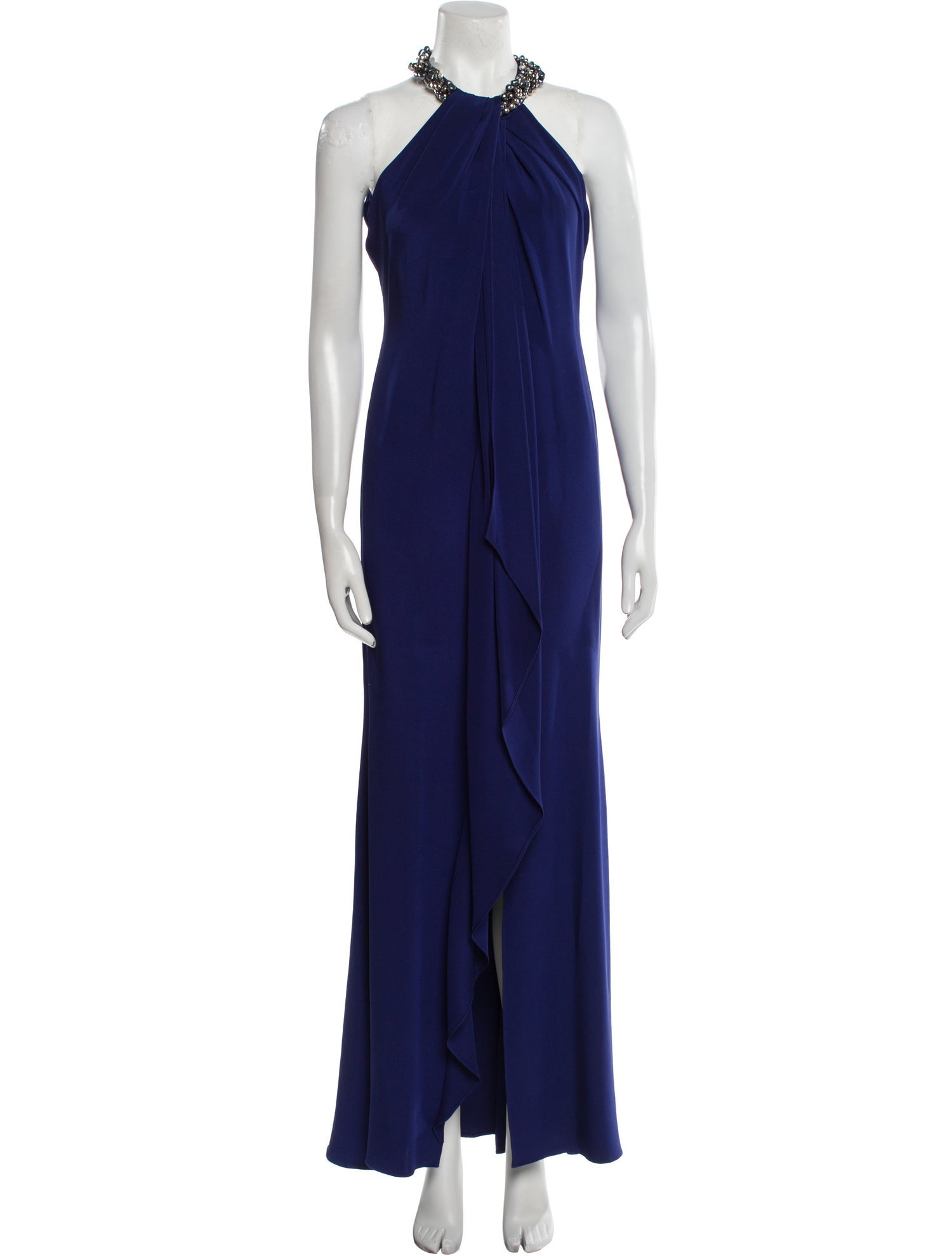 Carmen Marc Valvo Silk Long Dress