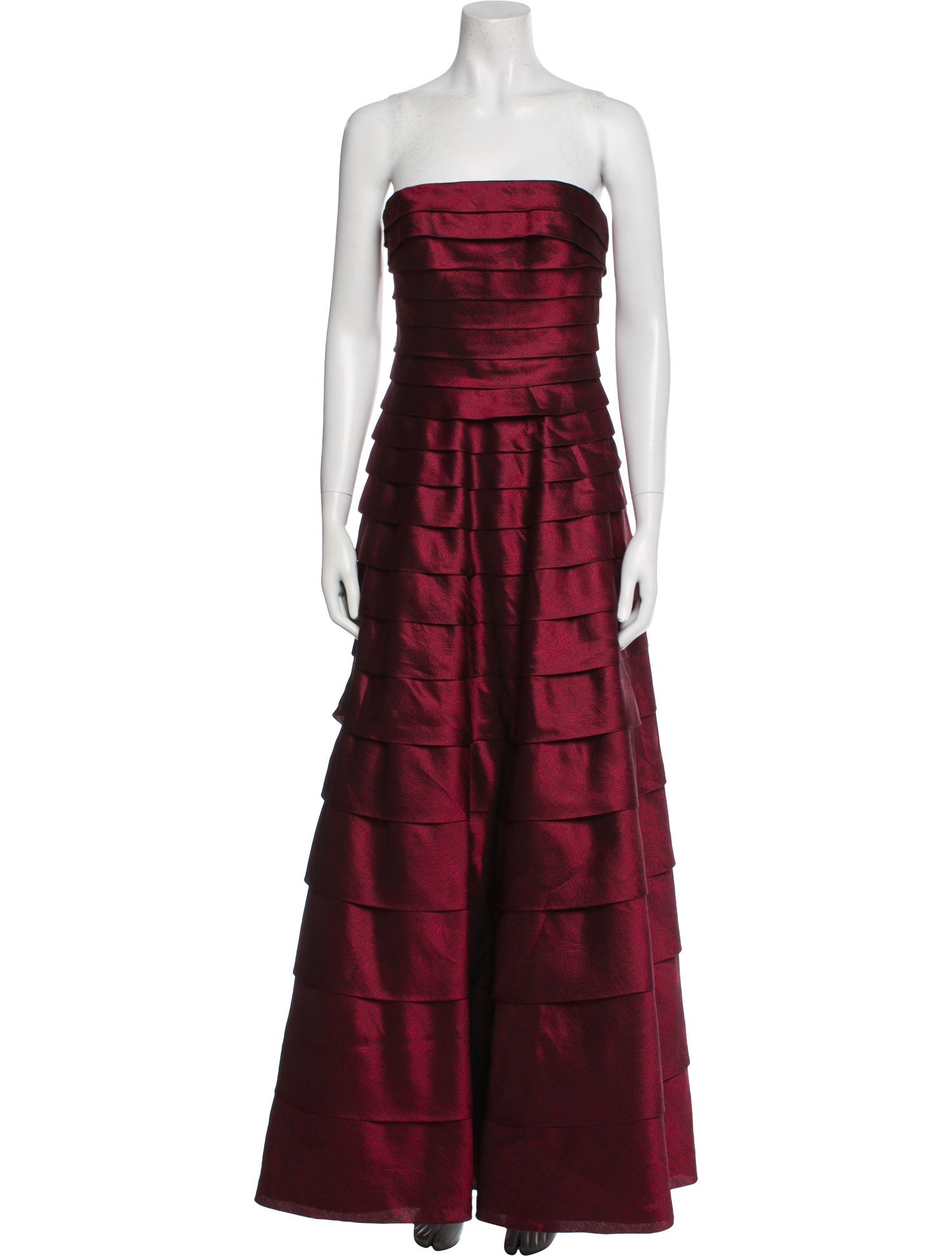 Carmen Marc Valvo Silk Long Dress