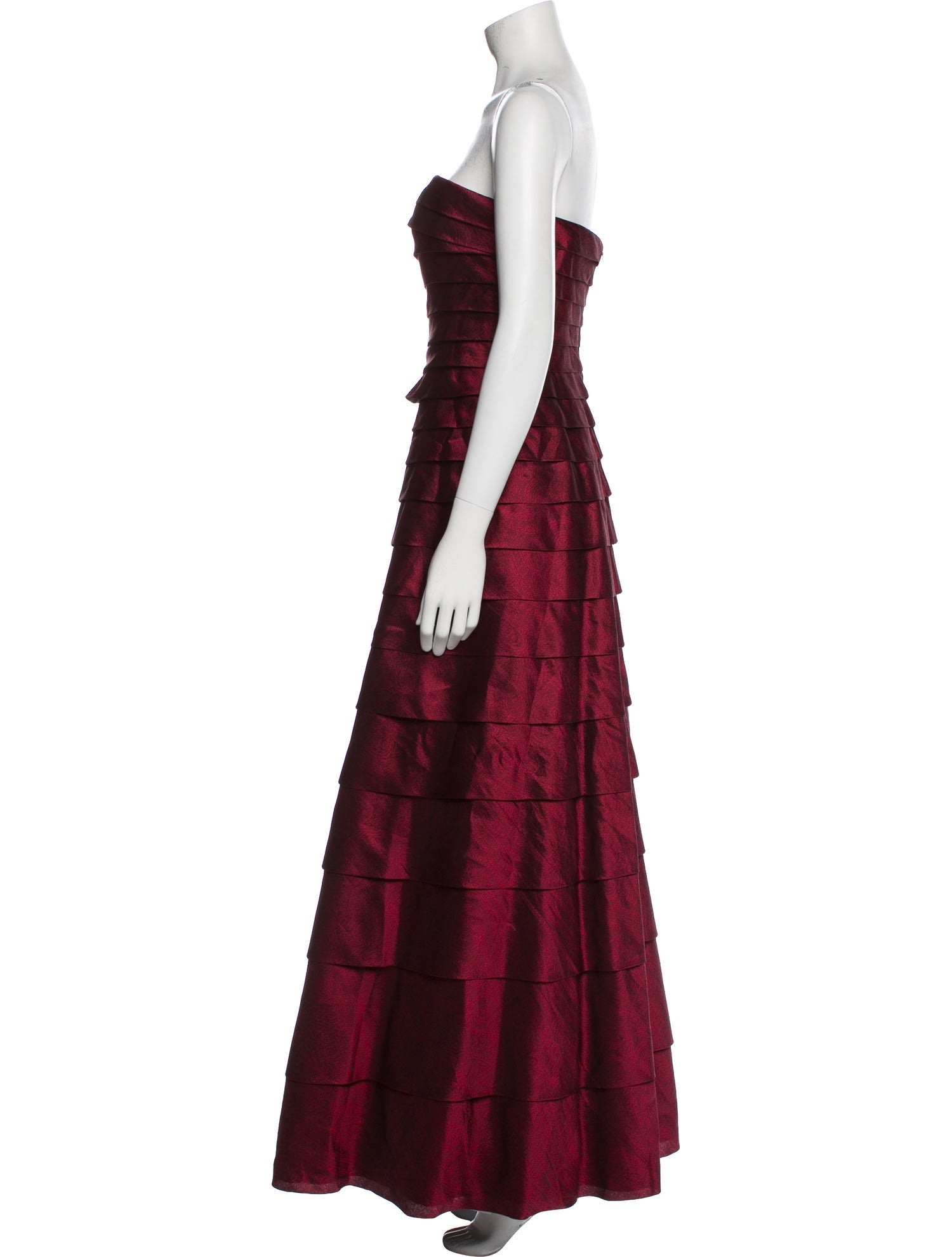 Carmen Marc Valvo Silk Long Dress