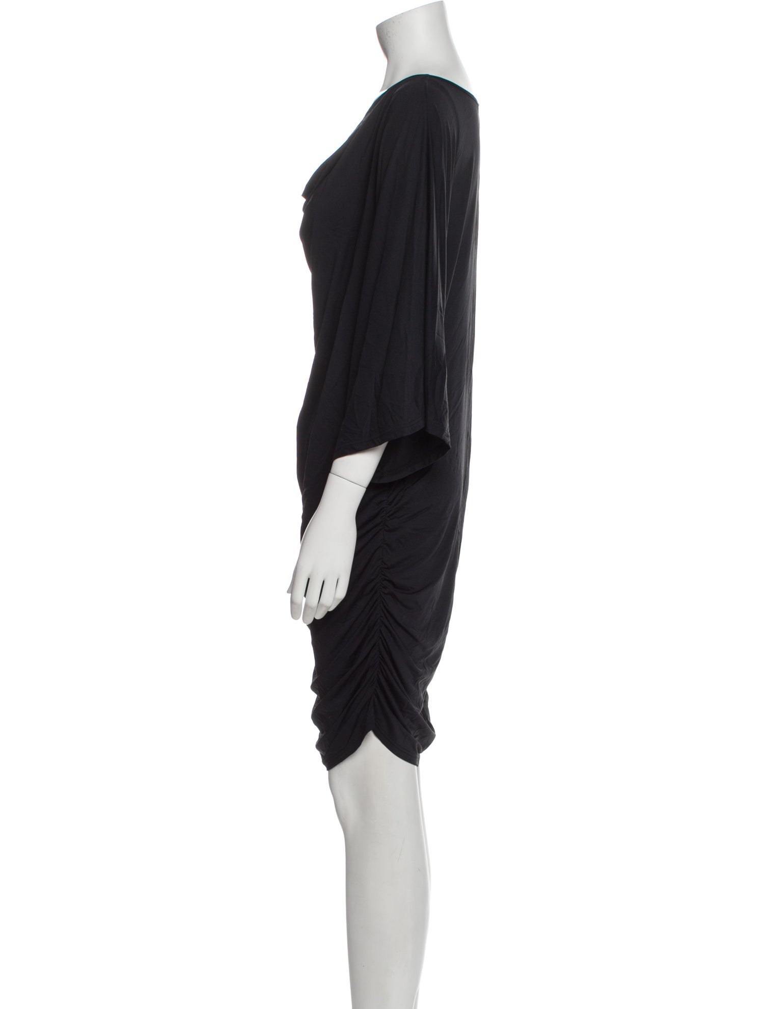 Carmen Marc Valvo Cowl Neck Mini Dress