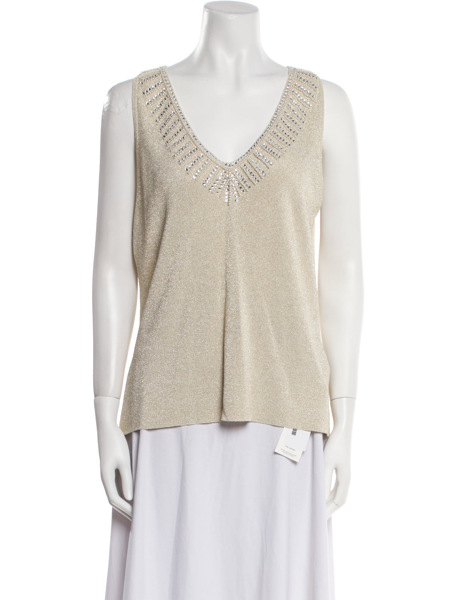 Carmen Marc Valvo V-Neck Sweater