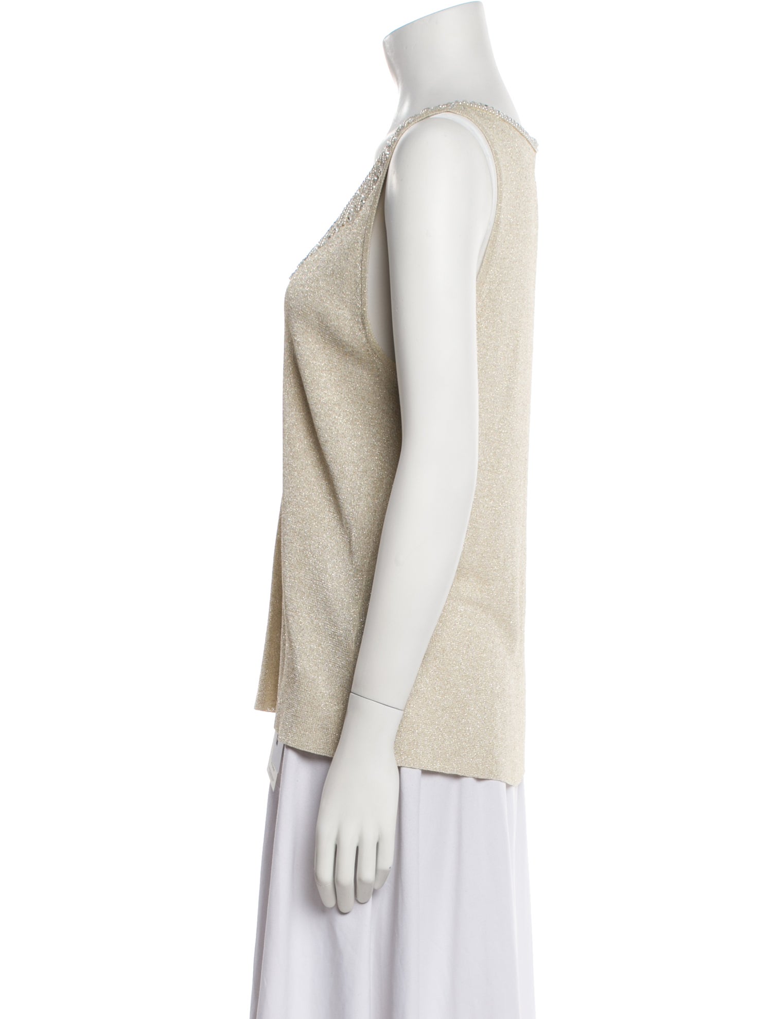 Carmen Marc Valvo V-Neck Sweater