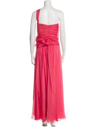 Carmen Marc Valvo Silk Long Dress