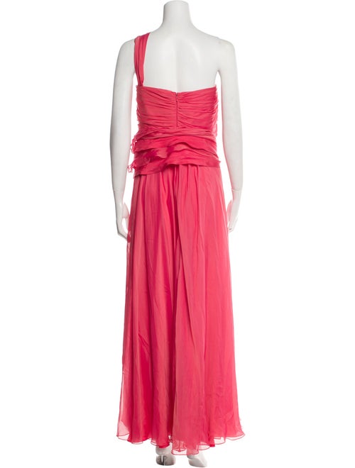 Carmen Marc Valvo Silk Long Dress
