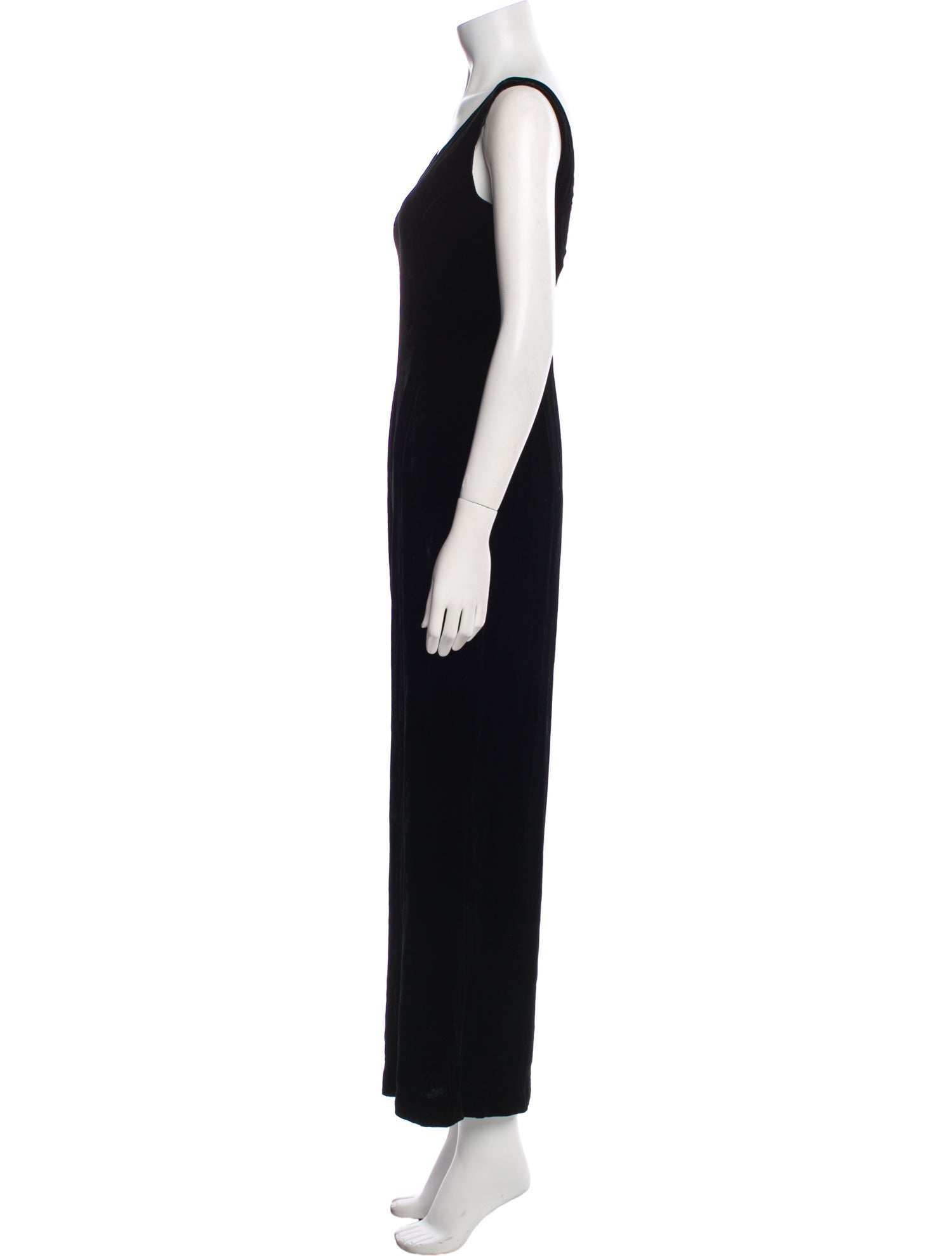 Carmen Marc Valvo V-Neck Jumpsuit