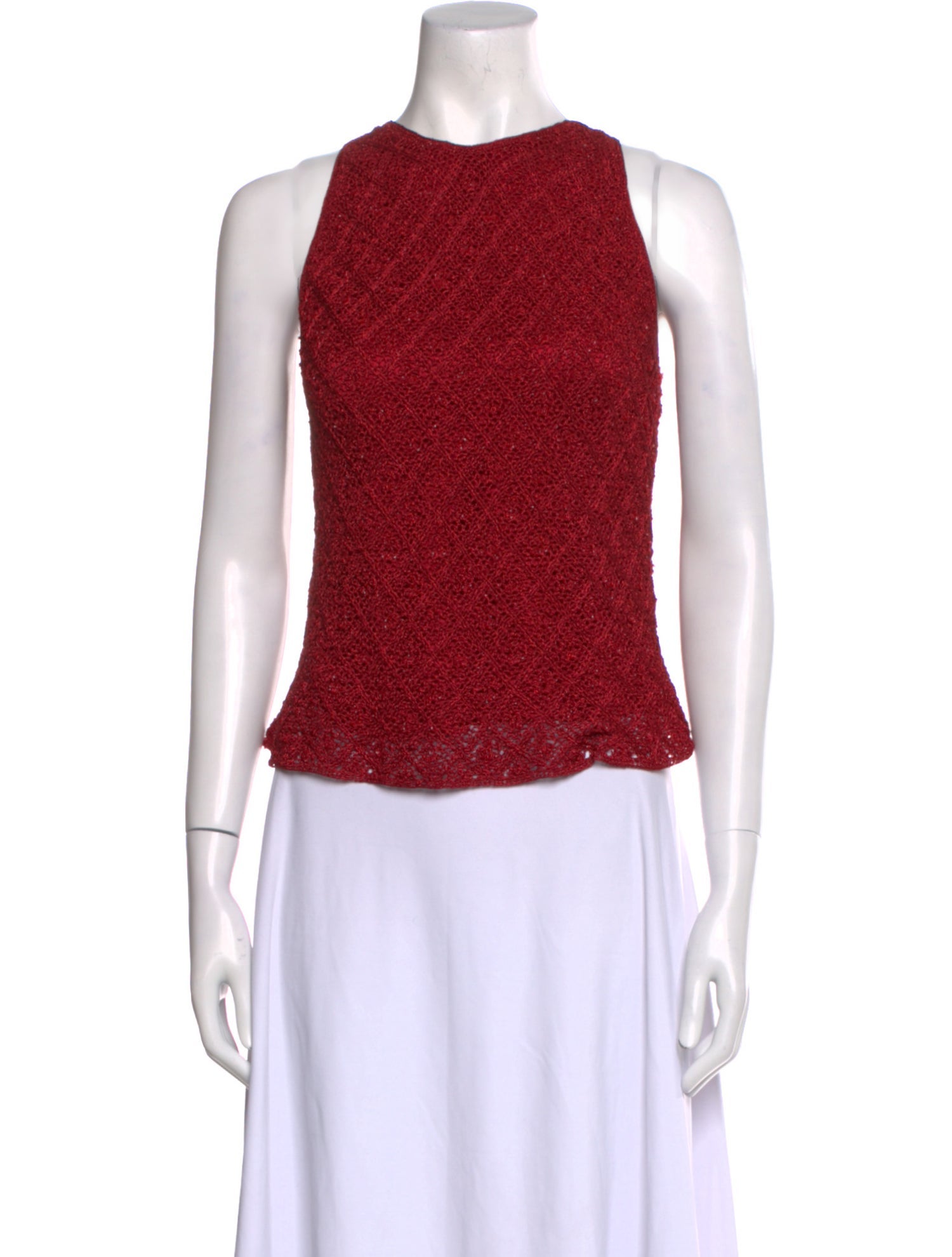 Carmen Marc Valvo Crew Neck Sweater