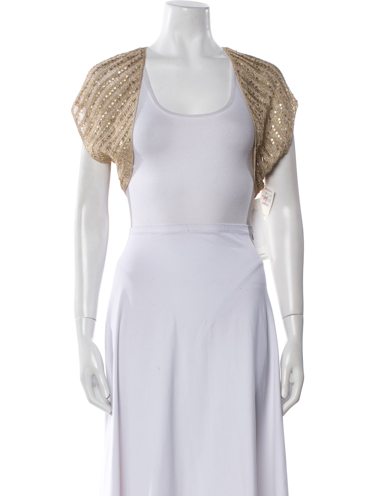 Carmen Marc Valvo Open Front Sweater