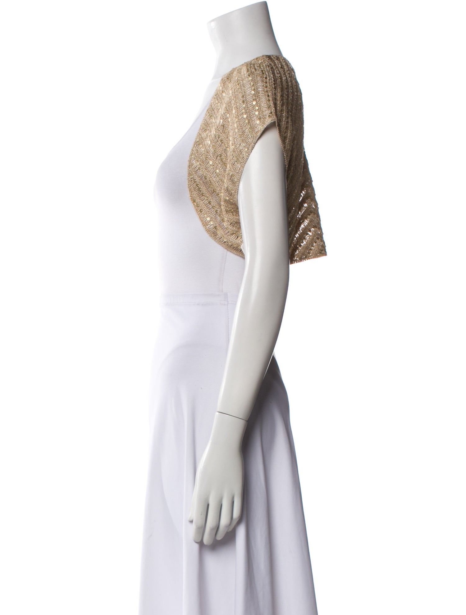 Carmen Marc Valvo Open Front Sweater