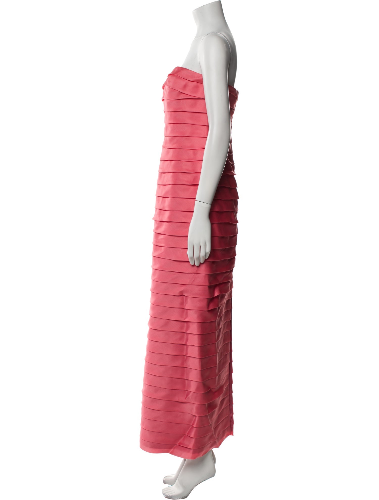 Carmen Marc Valvo Silk Long Dress