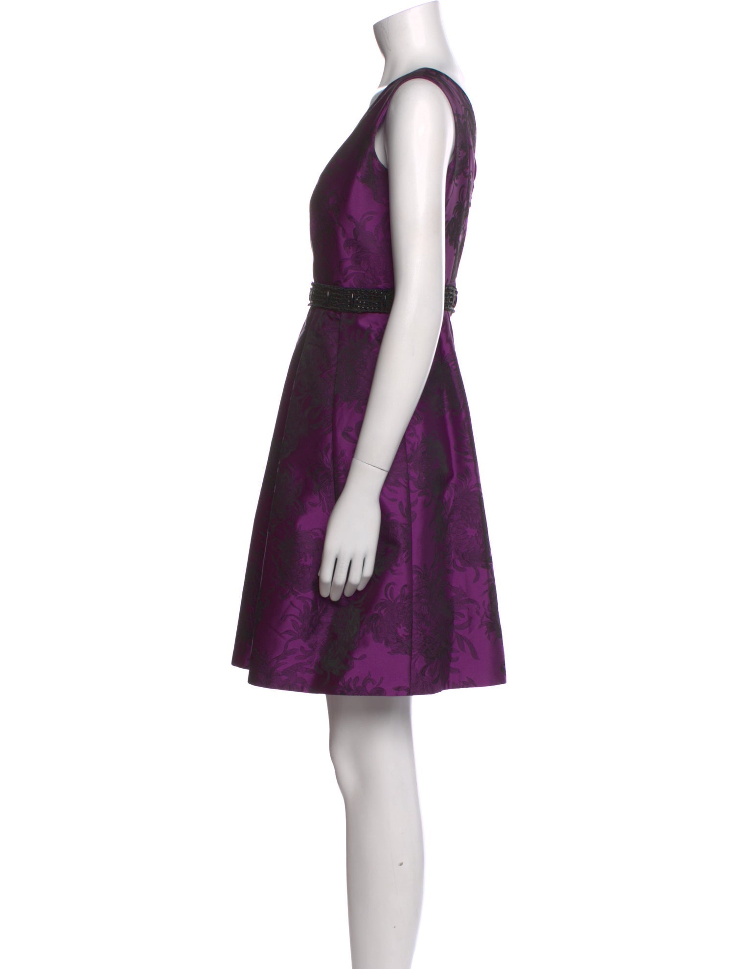 Carmen Marc Valvo Printed Mini Dress